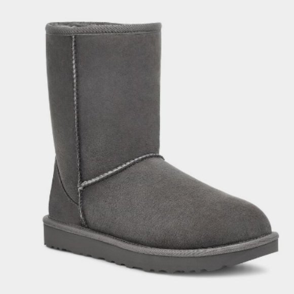 UGG Shoes - UGG Genuine Shearling Lined Short Boot, Grey Suede, Size 9